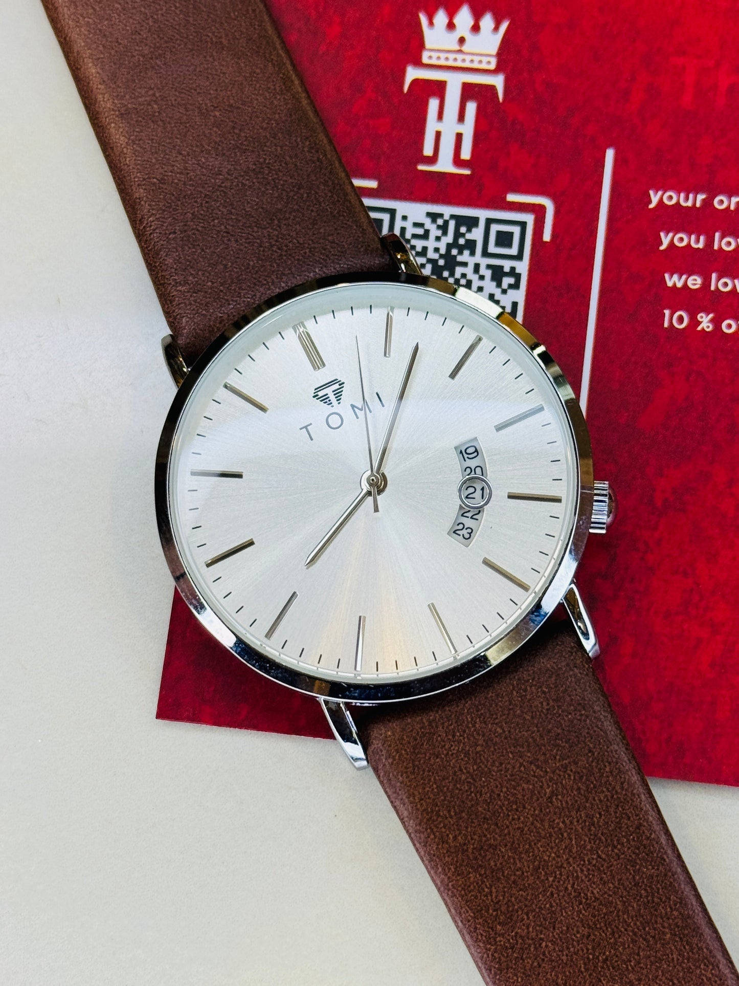 Ministry Coffee Silver White Tomi Watch