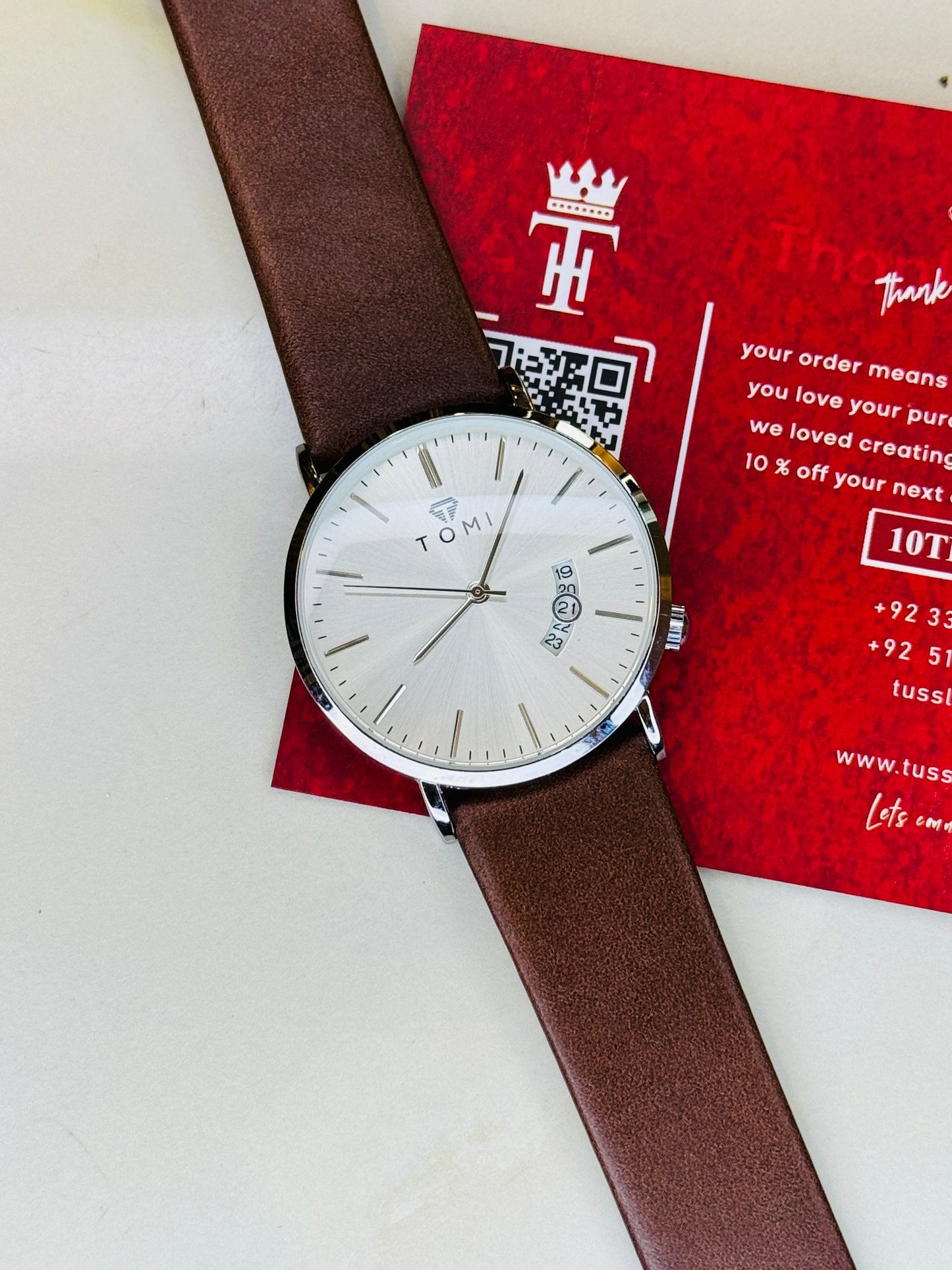 Ministry Coffee Silver White Tomi Watch