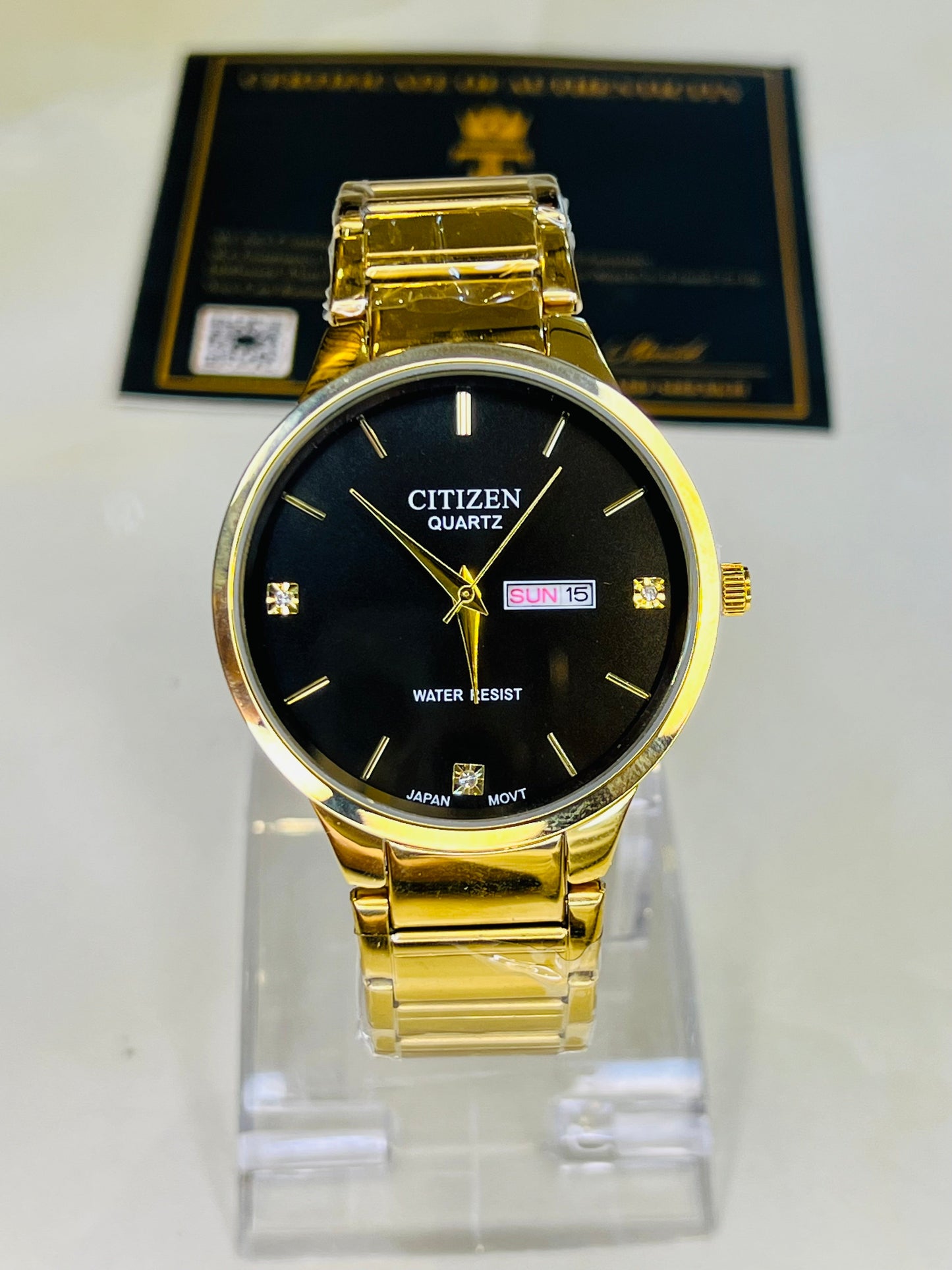 Gold Black Axiom Couple Watch