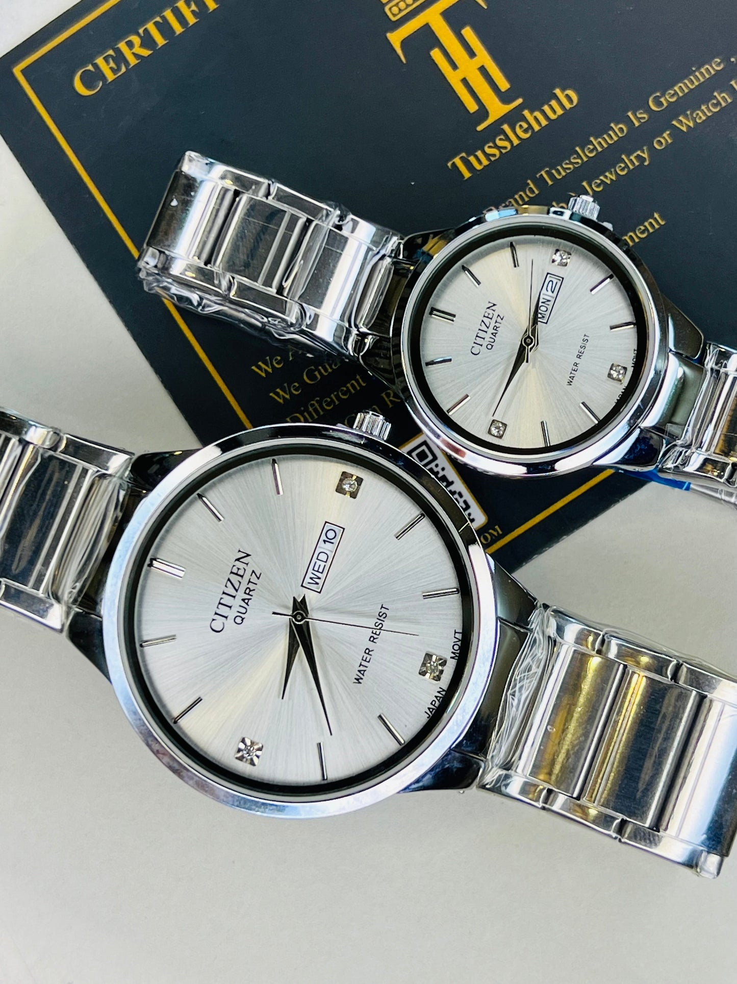 Silver White Axiom Couple Watch