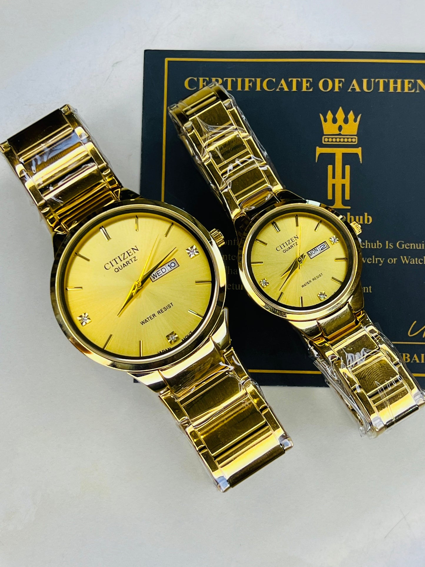 All Gold Axiom Couple Watch