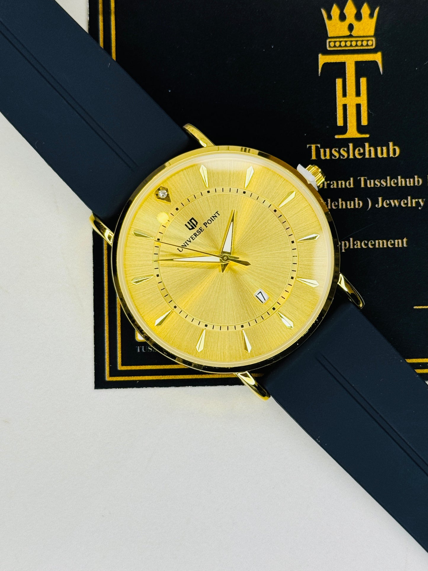 Black All Gold Slim Balloon Universe Point Watch
