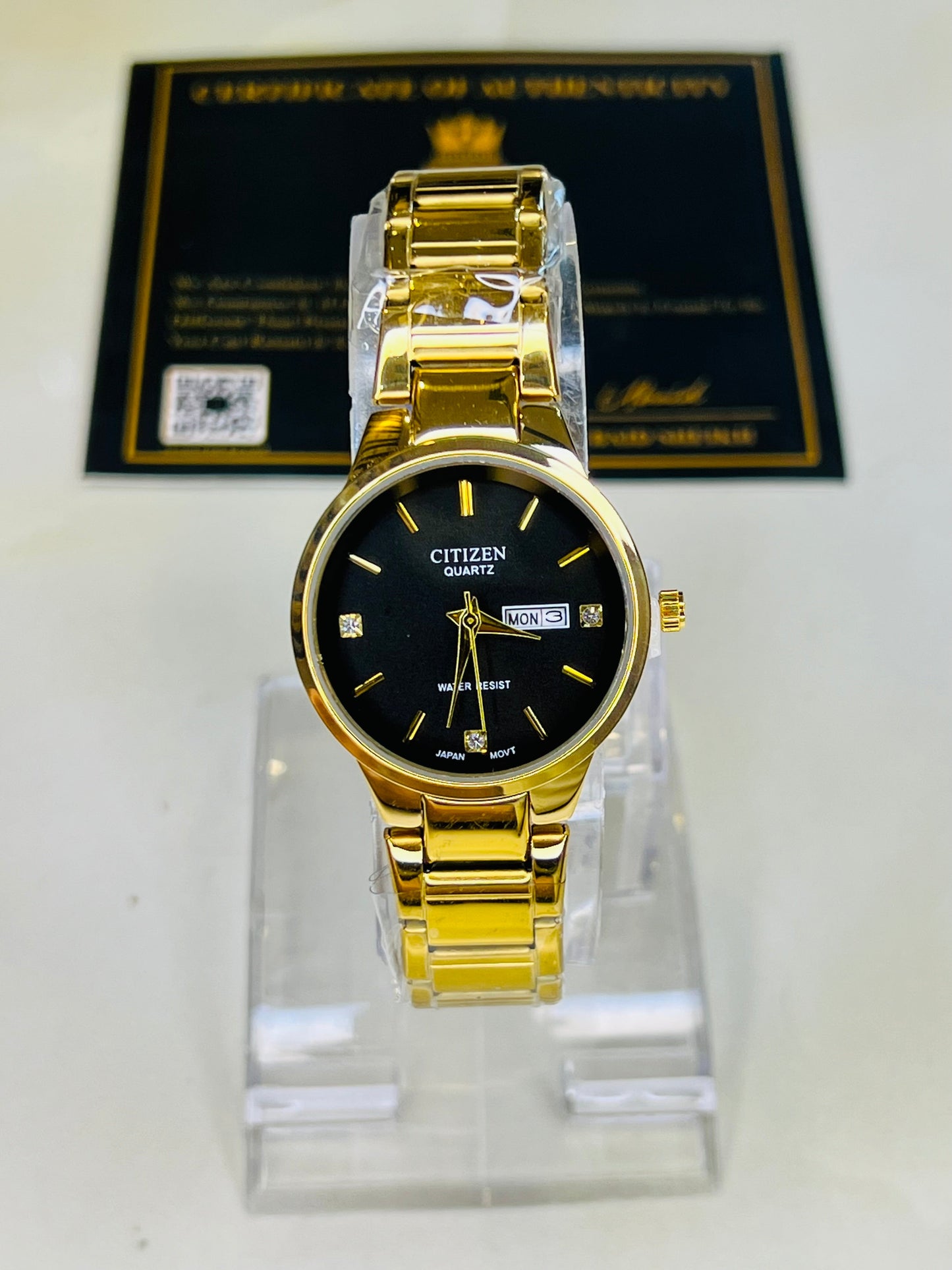 Gold Black Axiom Couple Watch