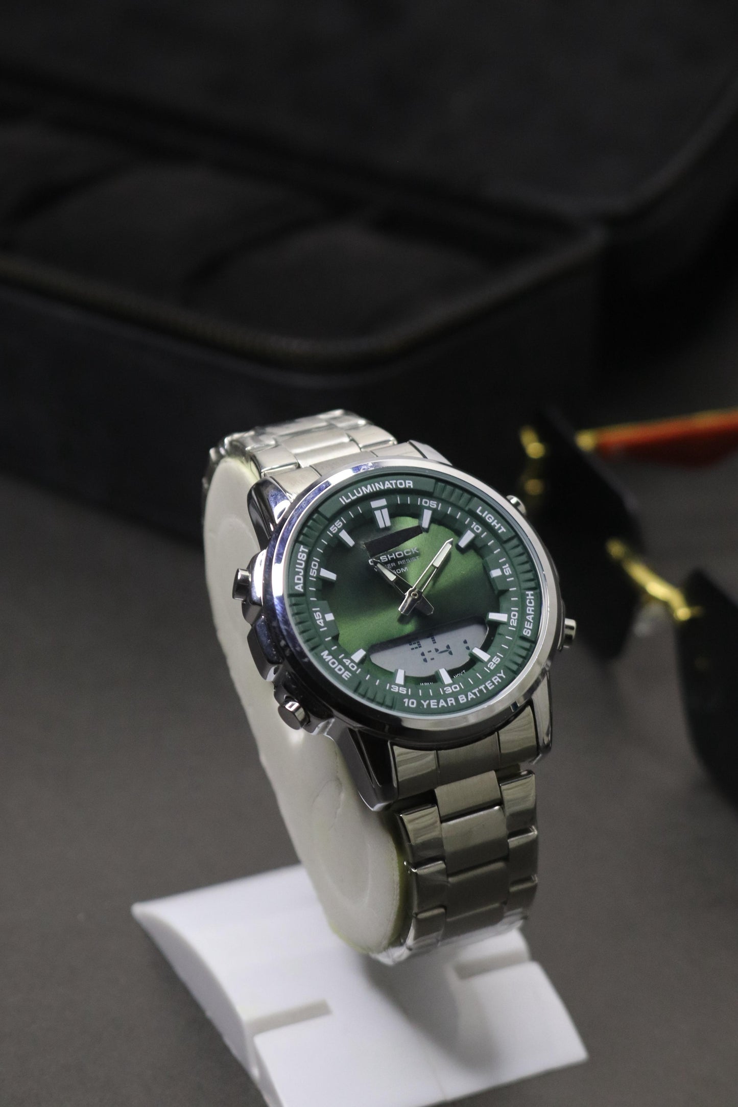 Stainless Steel Dual Time Watch