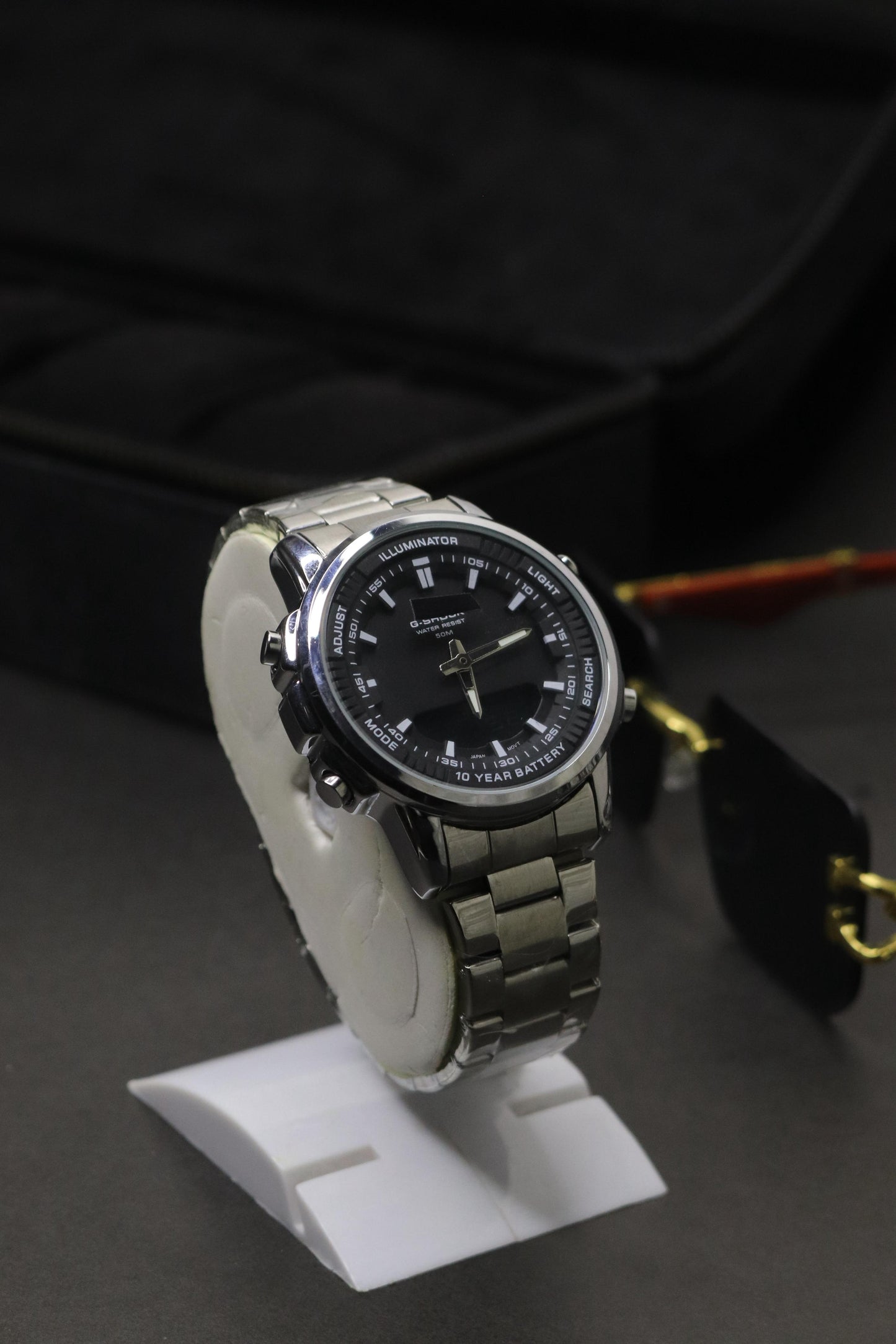 Stainless Steel Dual Time Watch