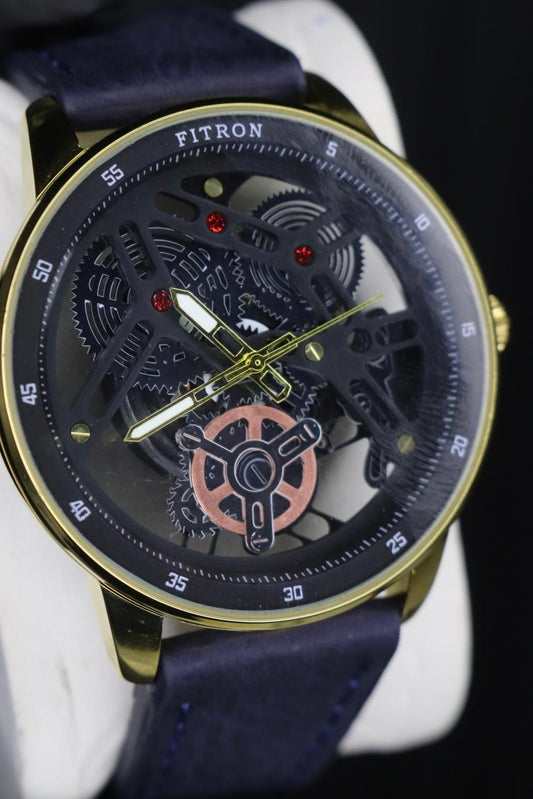 Fitron Classic Leather Strap Watch