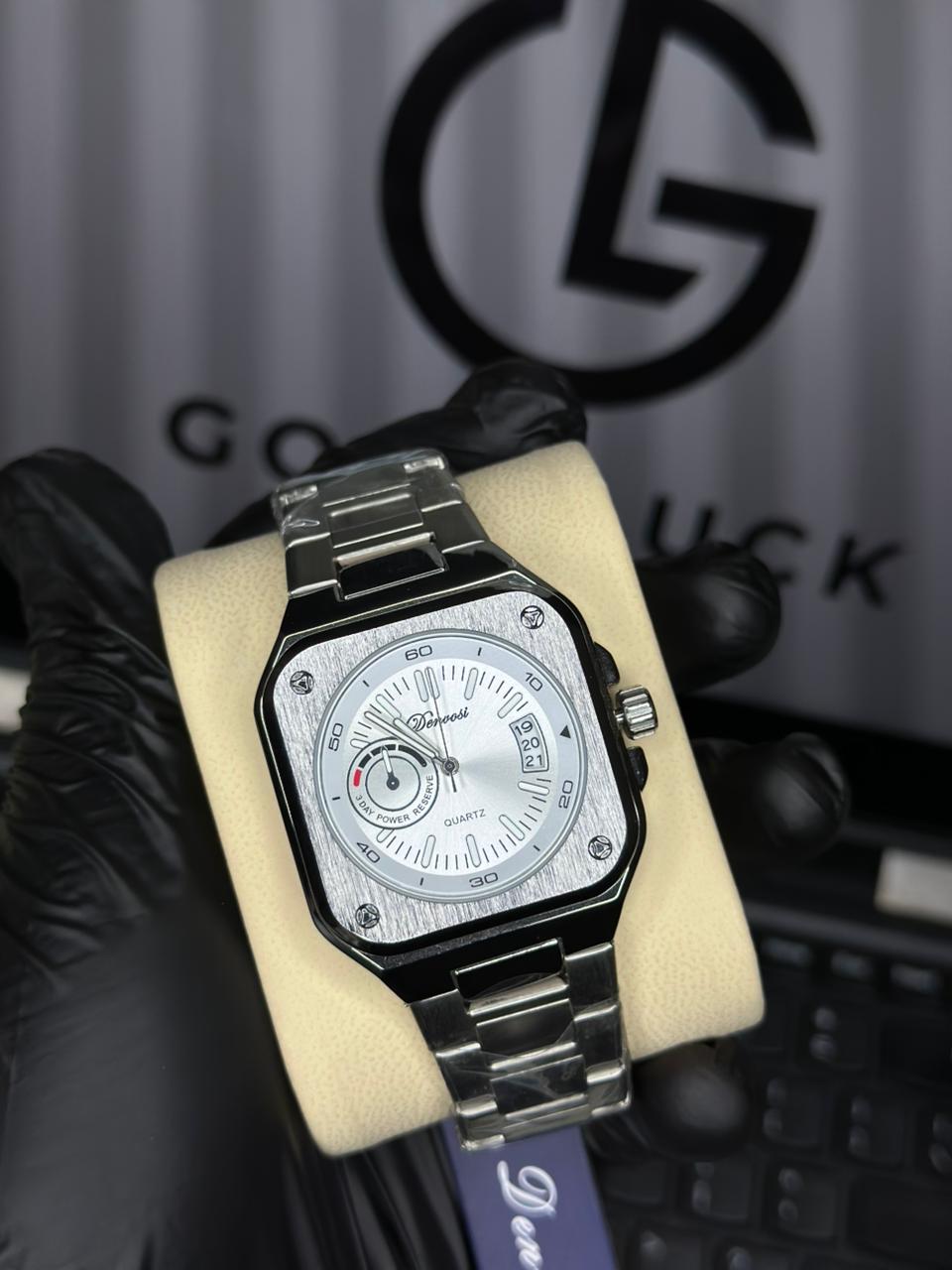 Denvosi Stainless Steel Watch with Butterfly Lock