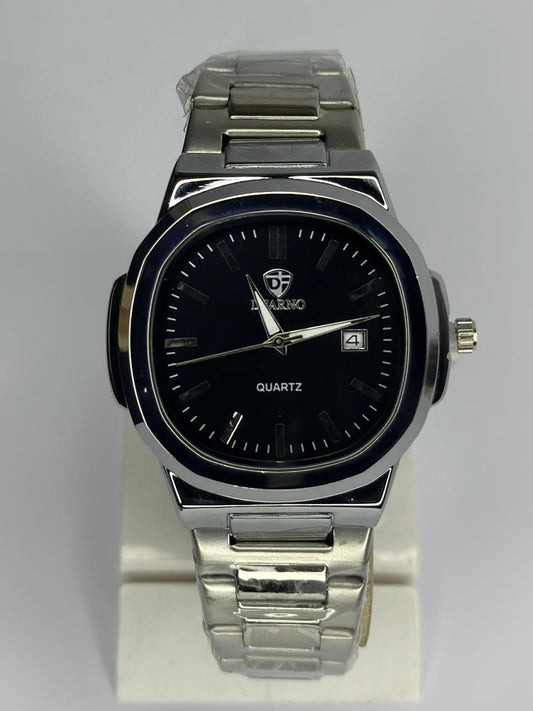 Luxury DEARNO Stainless Steel Quartz Watch – Men’s Premium Casual & Formal Wrist Watch