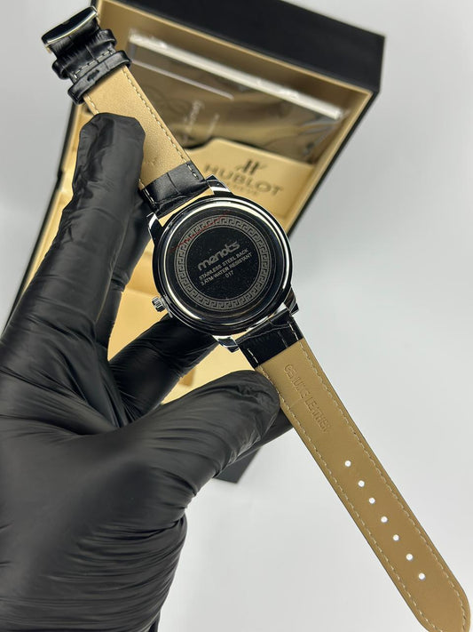 Stones Iced-Out Watch with Rotating Dial