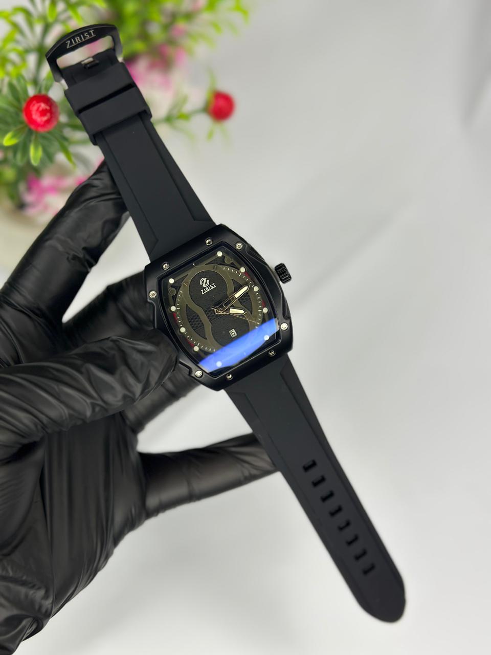 Stylish ZIRIST Black Analog Watch – Modern Design