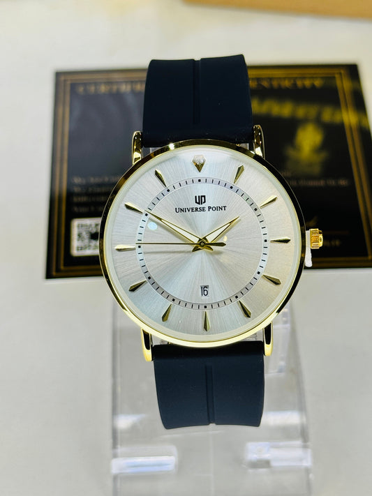 Black Gold White Slim Balloon Universe Point Watch