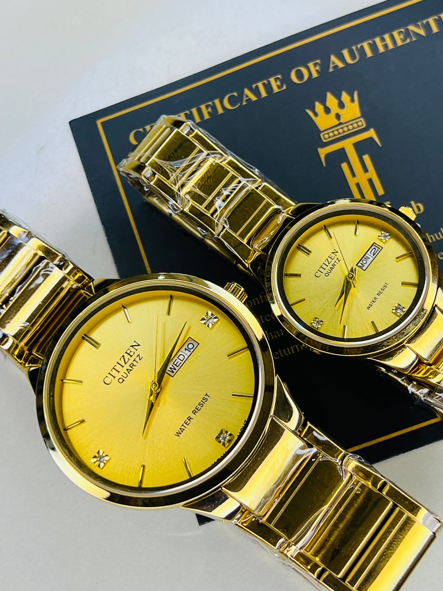 All Gold Axiom Couple Watch