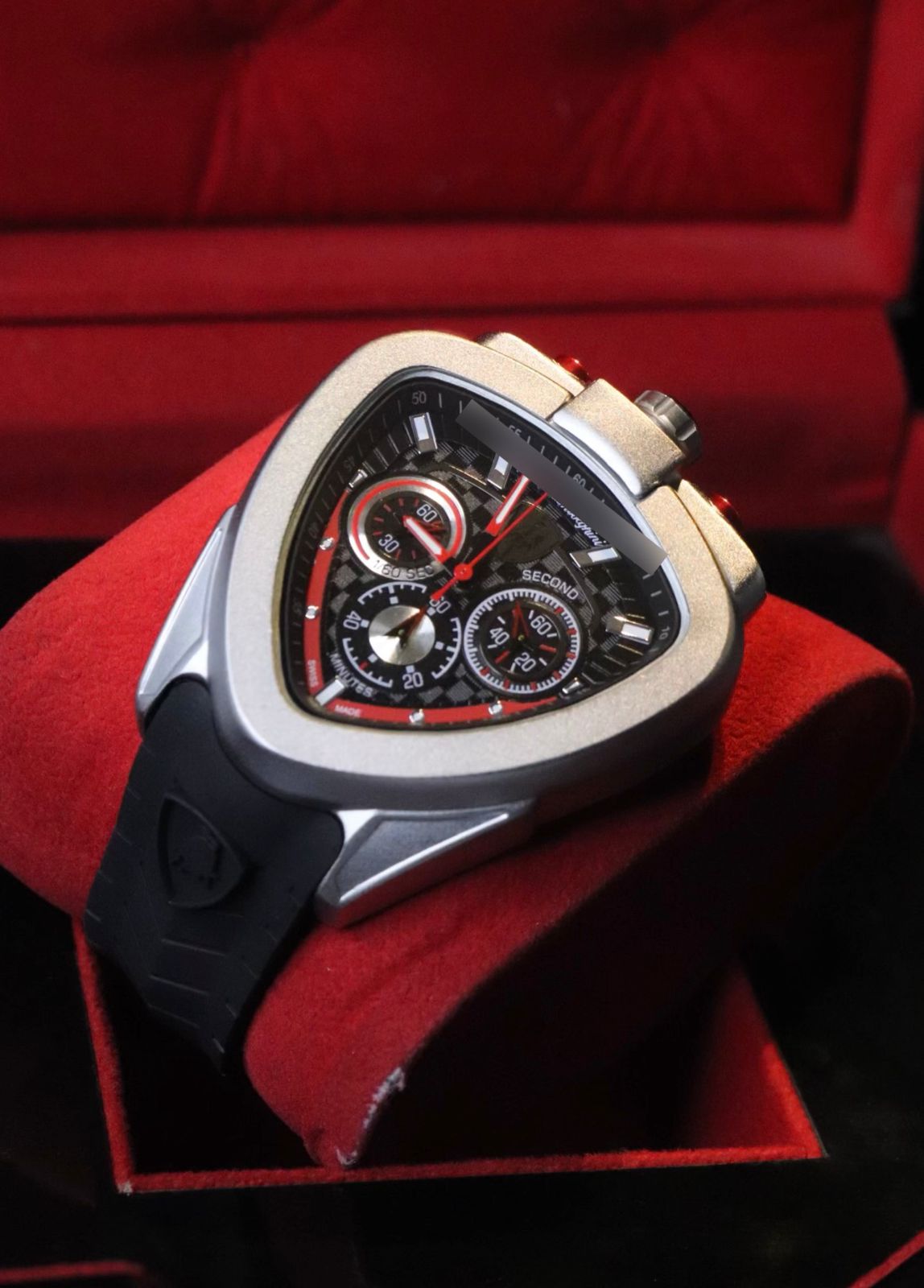 Triangle Shape Luxury Watch - Chronograph Machine