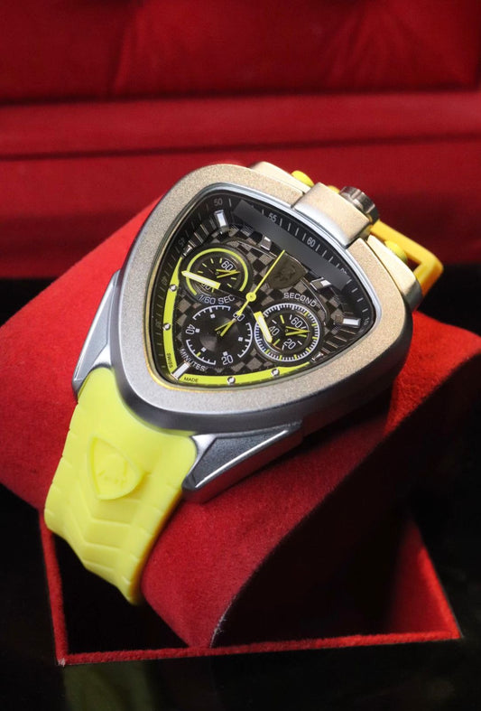 Triangle Shape Luxury Watch - Chronograph Machine