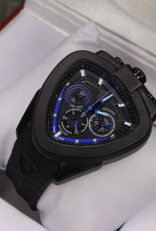 Triangle Shape Luxury Watch - Chronograph Machine