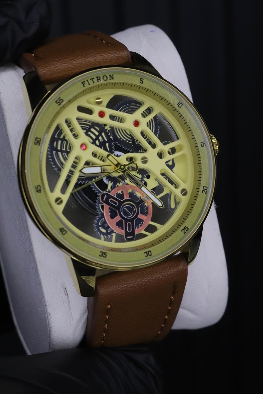 Fitron Classic  Leather Strap Watch