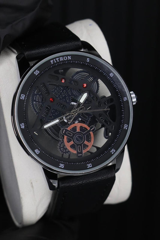 Fitron Classic  Leather Strap Watch