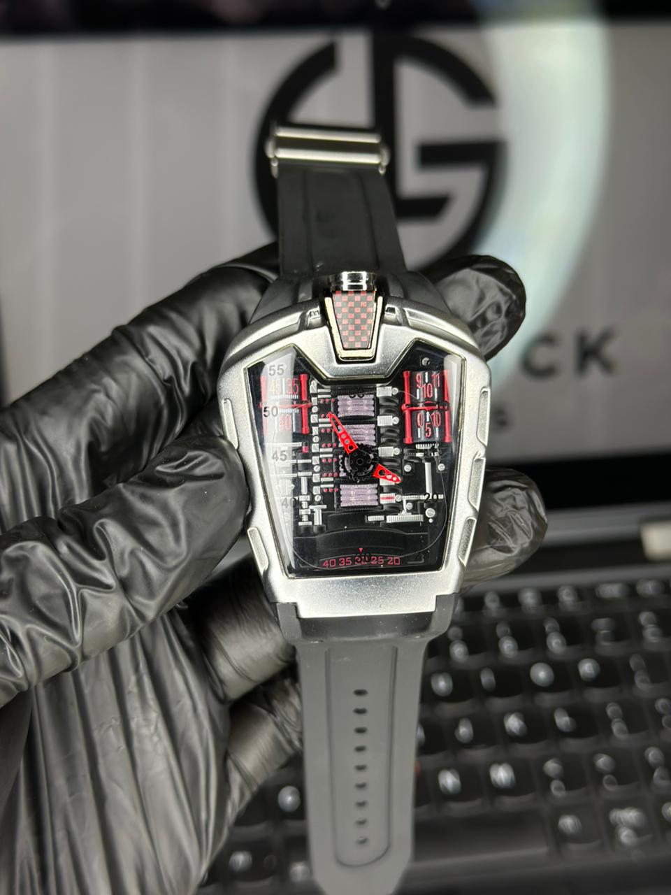 Futuristic Skeleton Dial Sports Watch – Bold Design, Ultimate Performance