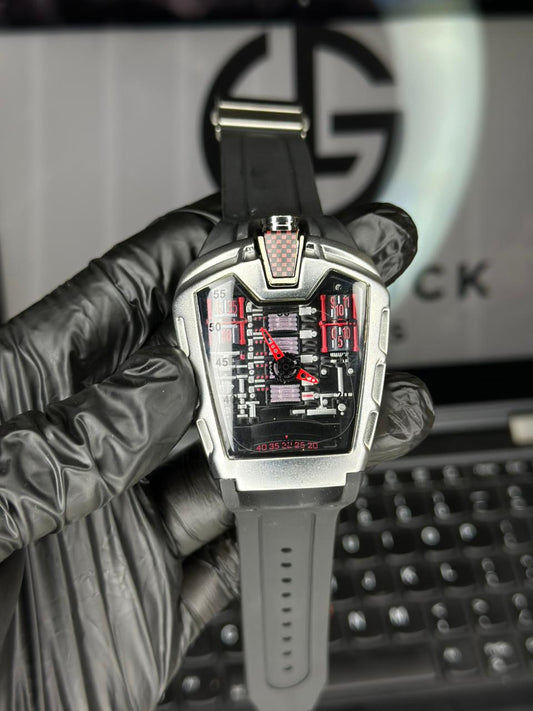 Futuristic Skeleton Dial Sports Watch – Bold Design, Ultimate Performance