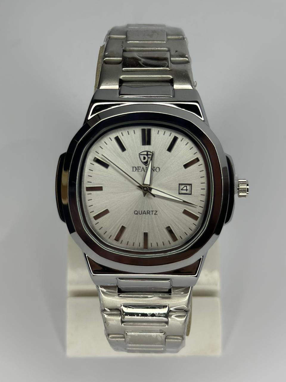 Luxury DEARNO Stainless Steel Quartz Watch – Men’s Premium Casual & Formal Wrist Watch