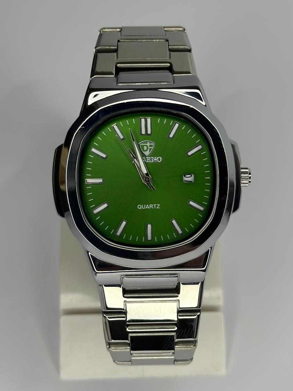 Luxury DEARNO Stainless Steel Quartz Watch – Men’s Premium Casual & Formal Wrist Watch