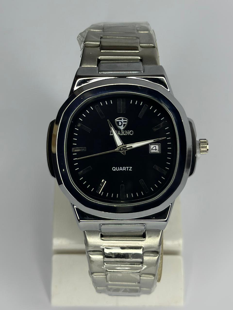 Luxury DEARNO Stainless Steel Quartz Watch – Men’s Premium Casual & Formal Wrist Watch