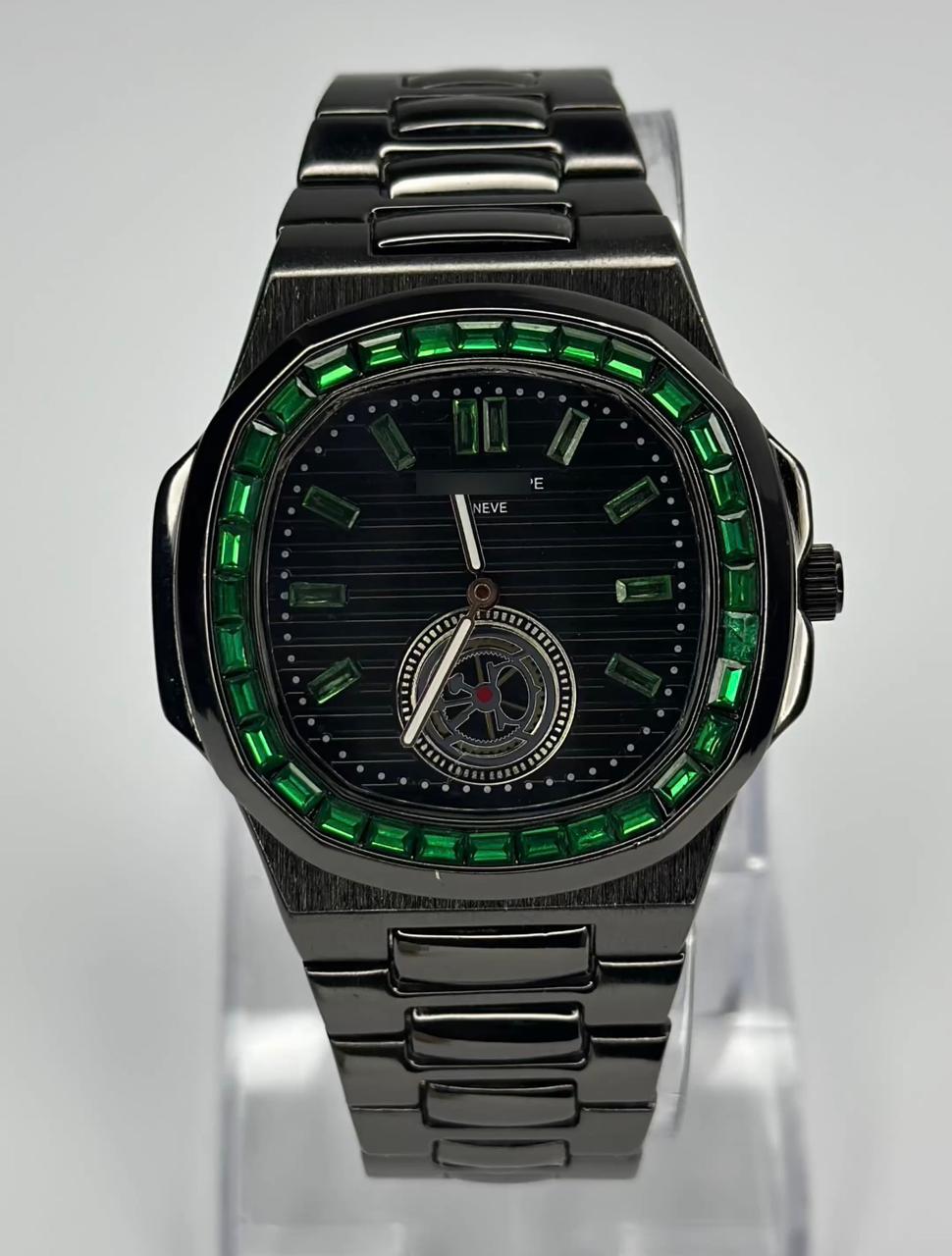 PP Style Crystal Bezel Fashion Wrist Watch