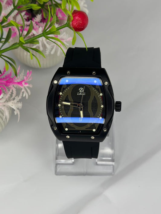 Stylish ZIRIST Black Analog Watch – Modern Design