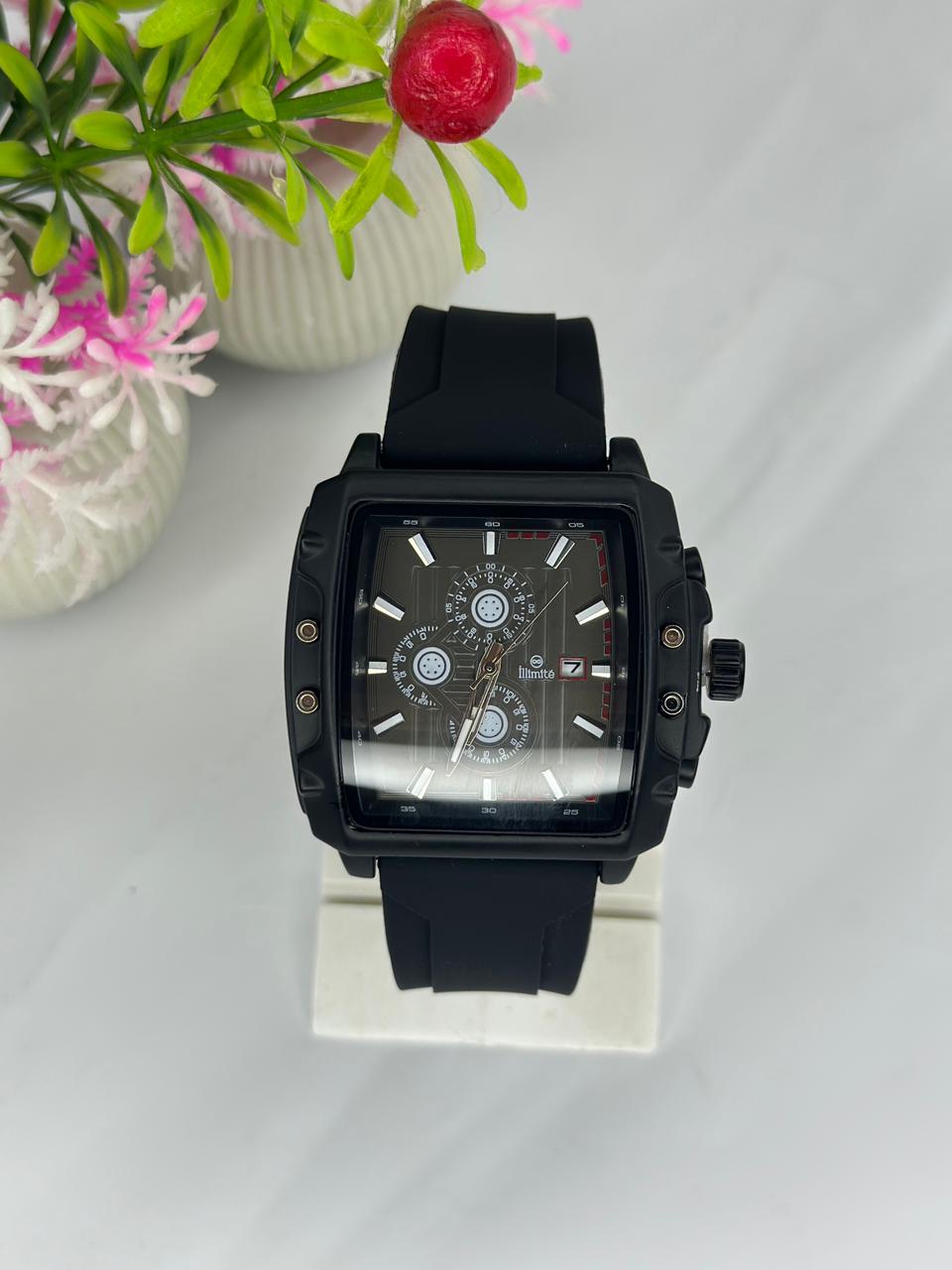 Modern Square Design Wrist Watch ⌚