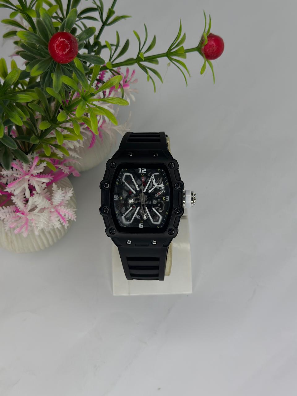 The skeleton dial design adds a high-end mechanical look, making it ideal for daily wear, events, or gifting.