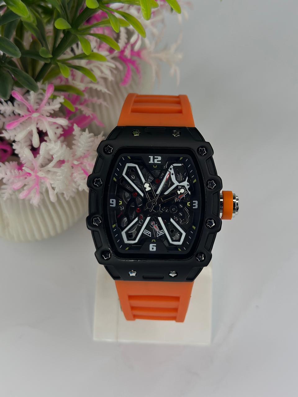The skeleton dial design adds a high-end mechanical look, making it ideal for daily wear, events, or gifting.