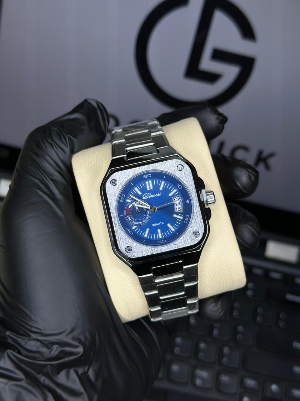 Denvosi Stainless Steel Watch with Butterfly Lock