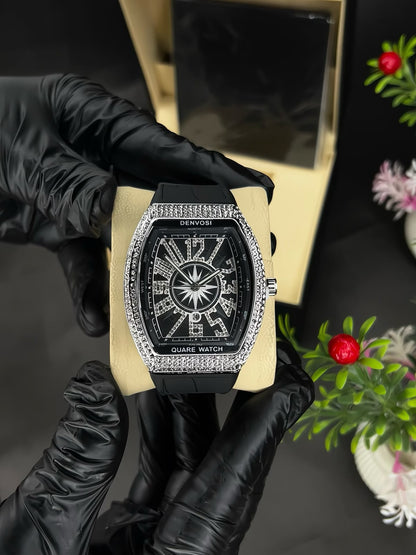 Luxury Diamond Bezel Watch – Premium Silicone Strap