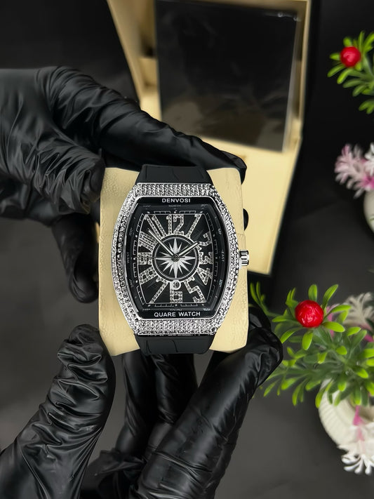 Luxury Diamond Bezel Watch – Premium Silicone Strap
