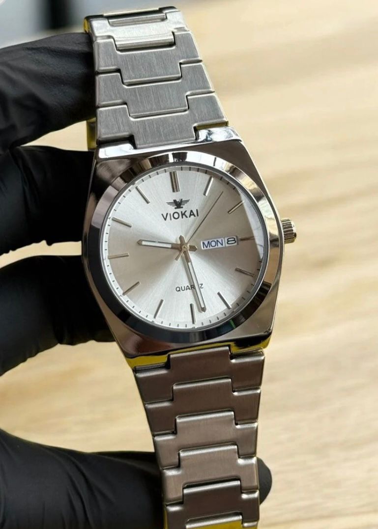 TST Stainless Steel Watch with Deployant Butterfly Clasp